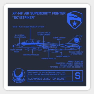 Skystriker Spec Sheet Sticker